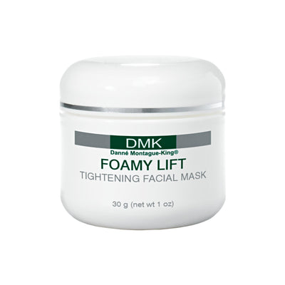 Jar of DMK Foamy Lift facial mask